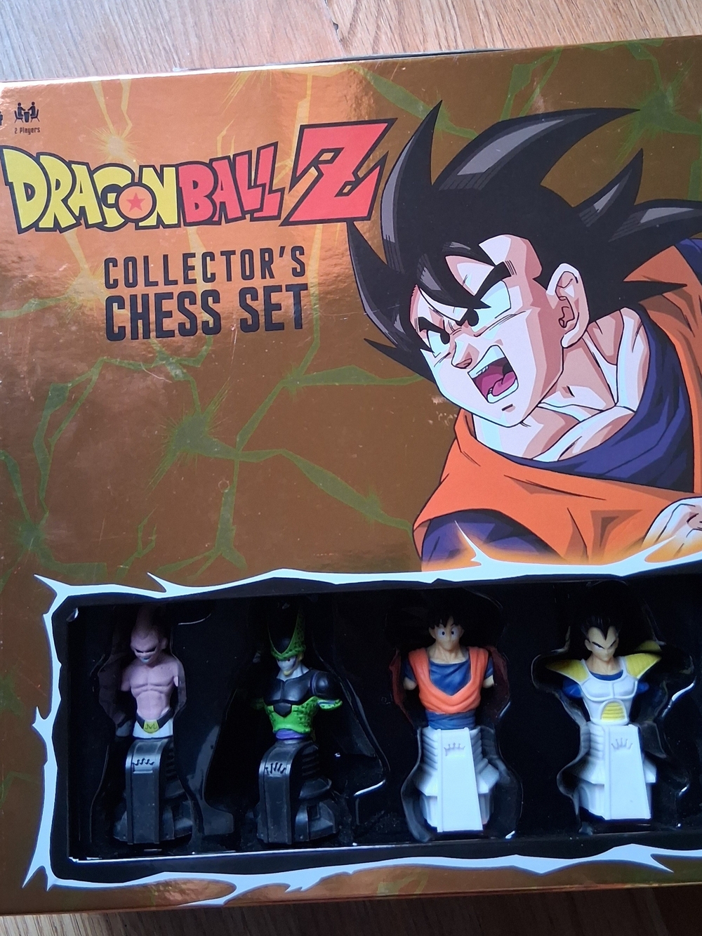 Dragon Ball Z Collector's Chess Set: 6 pieces are missing. The pieces marked